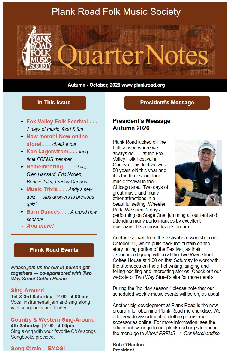 Image of first page of Quarternotes Autumn 2026